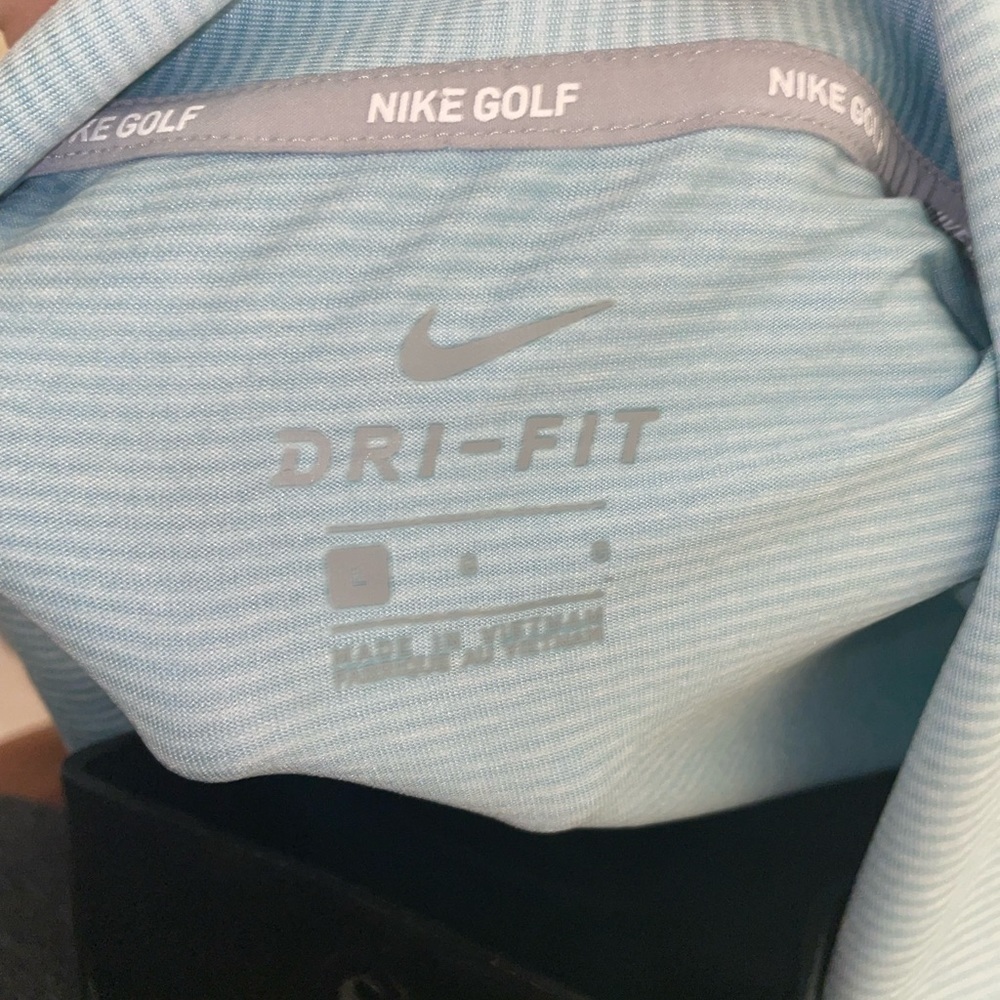 Mens pre owned Nike golf polo shirt large L size Dri fit - Picture 2 of 4